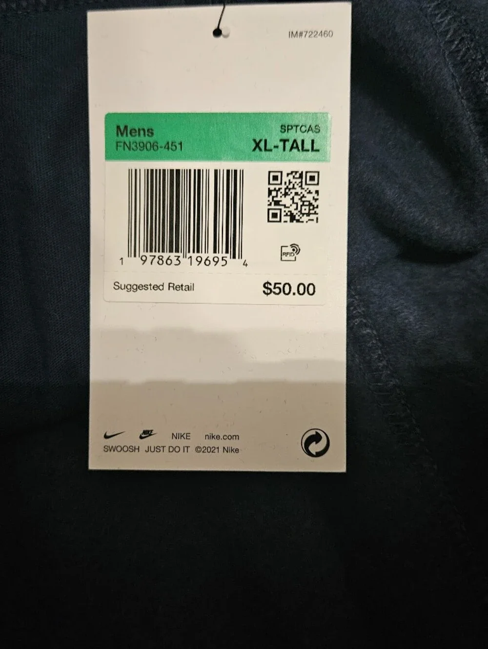 Nike Club Fleece Obsidian Shorts
